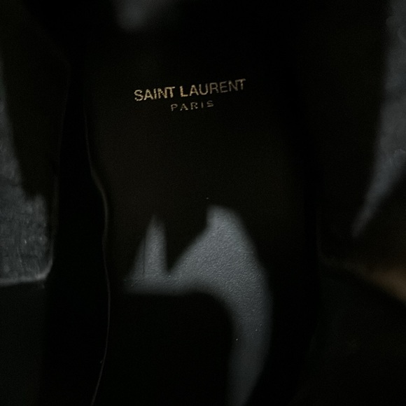 YSL Men’s Black Leather Chelsea Boot - Picture 3 of 4